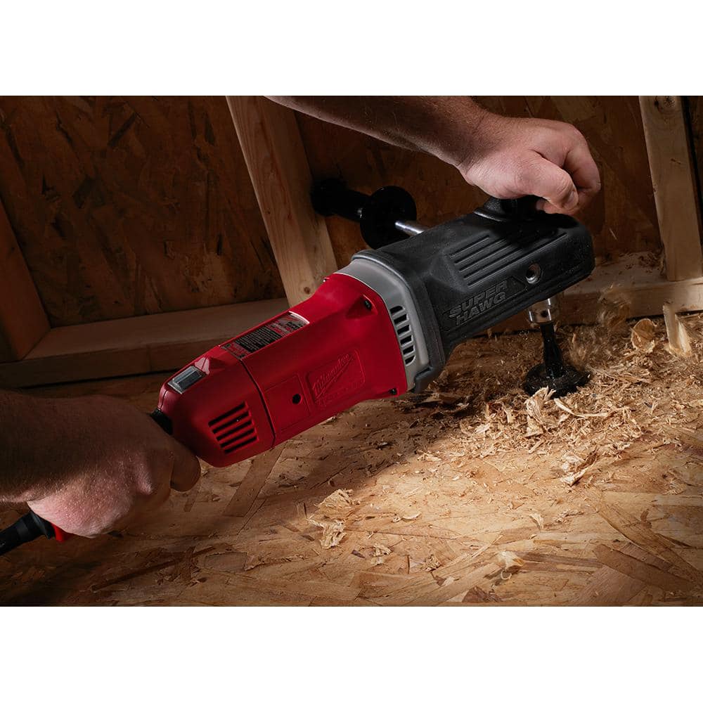 13 Amp Corded 1/2 in. Super Hawg Hole Hawg Right Angle Drill Driver
