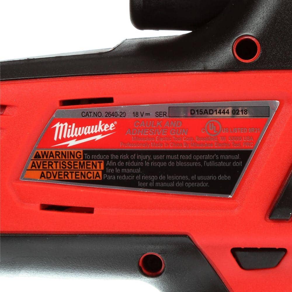 M18 18V Lithium-Ion Cordless 10 oz. Caulk Gun w/2.0ah Battery
