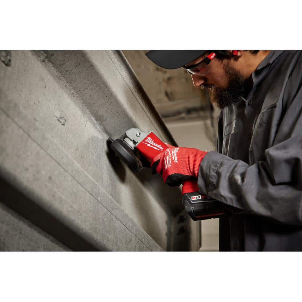 M18 18V Lithium-Ion Brushless Cordless 4-1/2 in./5 in. Grinder w/Paddle Switch (Tool-Only)