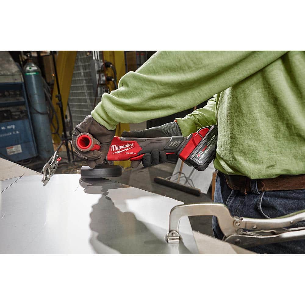 M18 FUEL 18V Lithium-Ion Brushless Cordless 4-1/2 in./5 in. Grinder with Variable Speed & Paddle Switch (Tool-Only)
