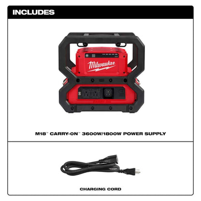 M18 18V Lithium-Ion Cordless 3600-Watt/1800-Watt Battery Powered Power Supply