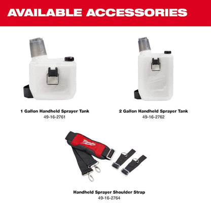 M12 12-Volt 2 Gal. Lithium-Ion Cordless Handheld Sprayer Kit with 2.0 Ah Battery and Charger, Shoulder Strap
