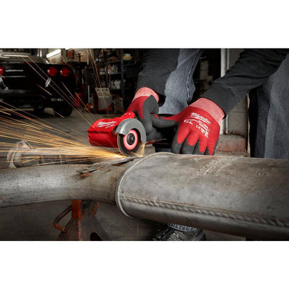 M12 FUEL 12V Lithium-Ion Brushless Cordless 3 in. Cut Off Saw w/M12 XC 5.0 Ah Battery (2-Pack) Starter Kit and Charger