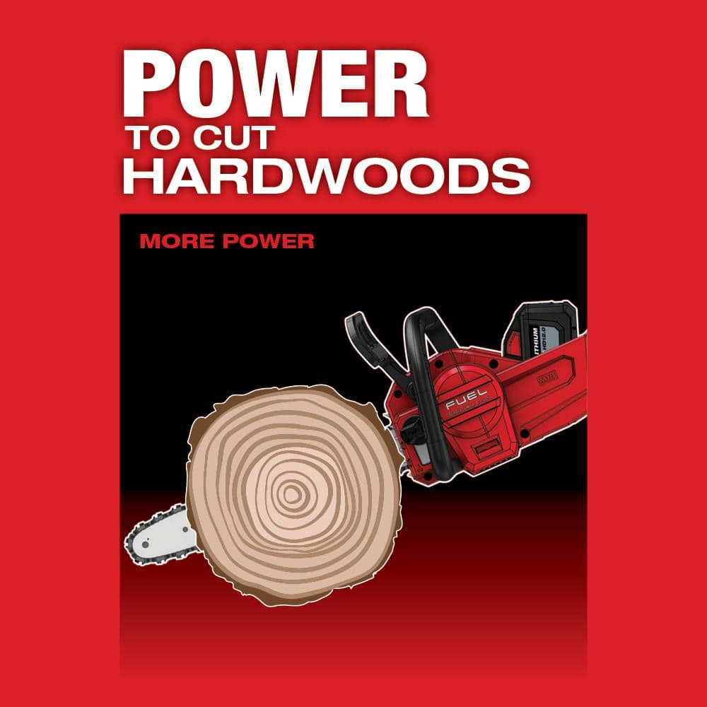 M18 FUEL 16 in. 18V Lithium-Ion Brushless Battery Chainsaw Kit with 12.0 Ah Battery and M18 Rapid Charger