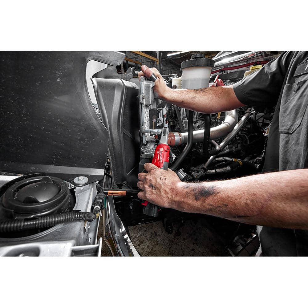 M12 FUEL 12V Lithium-Ion Brushless Cordless High Speed 3/8 in. Ratchet Kit w/(2) Batteries, Charger and Bag