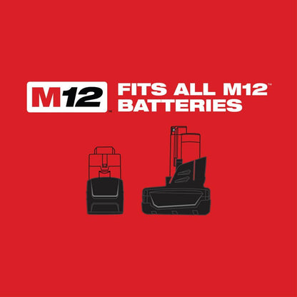 M12 12V Lithium-Ion Cordless 1/4 in. Hex Screwdriver Kit with SHOCKWAVEDriver Bit Set (45-Piece)