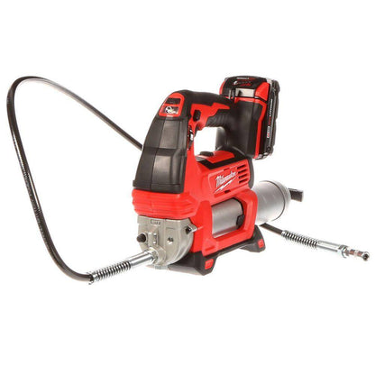 M18 18V Lithium-Ion Cordless Grease Gun 2-Speed with (1) 1.5Ah Batteries, Charger, Tool Bag