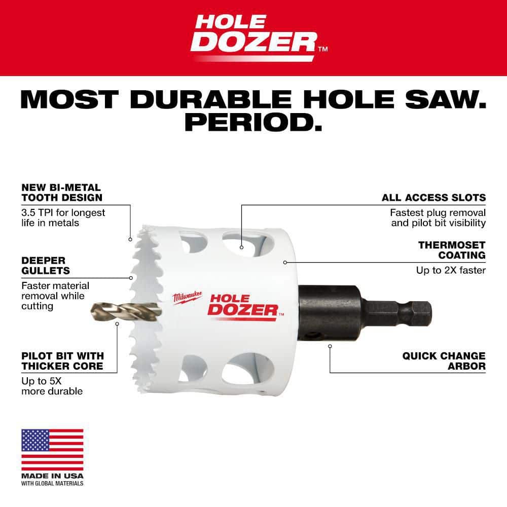 Hole Dozer General Purpose Bi-Metal Hole Saw Set (20-Piece)