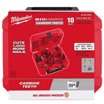 BIG HAWG Carbide Hole Saw Kit (10-Piece)