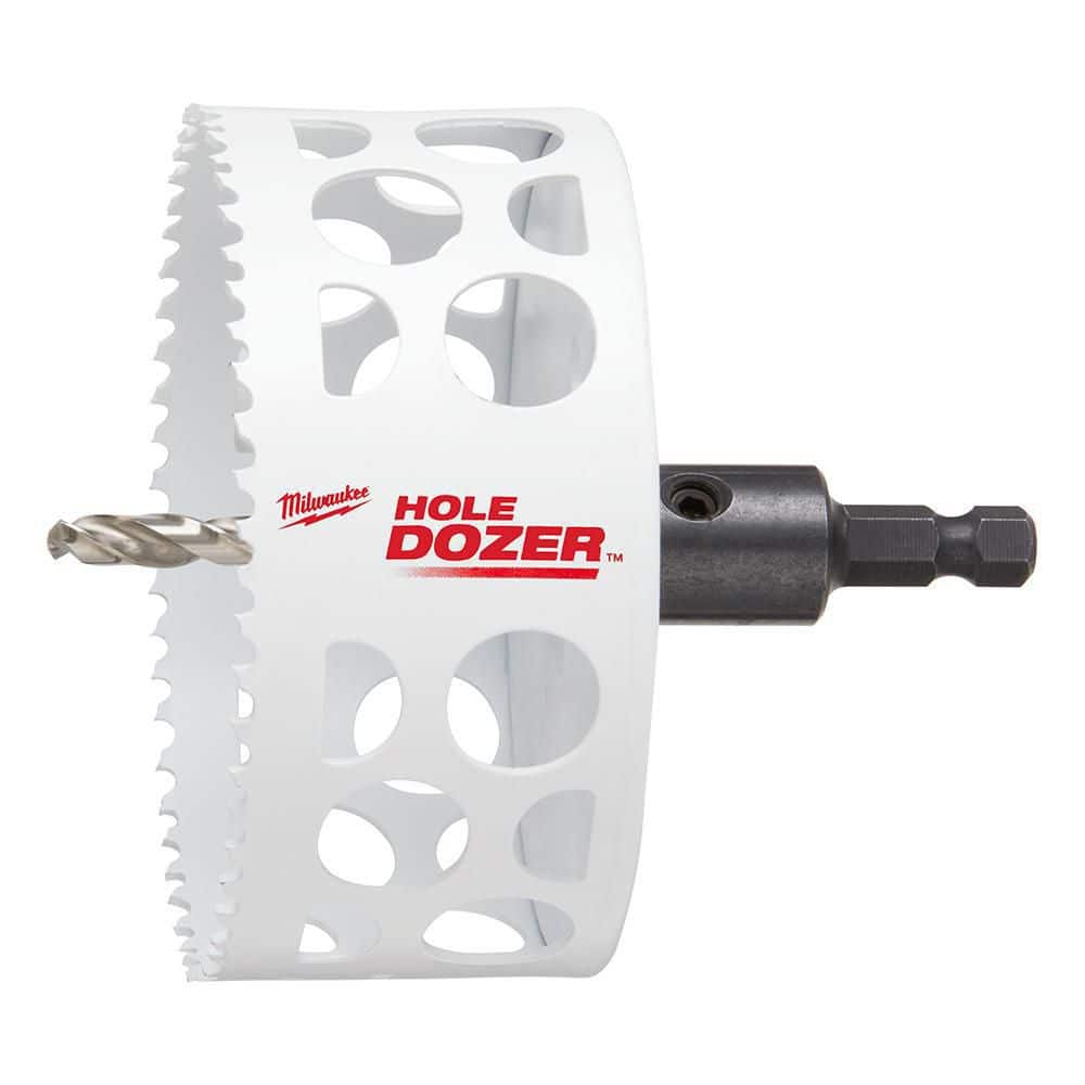 4 in. HOLE DOZER Bi-Metal Hole Saw with 3/8 in. Arbor and Pilot Bit