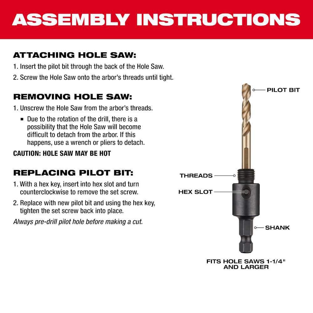 6 in. Hole Dozer Bi-Metal Hole Saw with 3/8 in. Arbor and Pilot Bit
