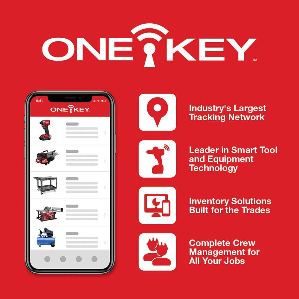M18 FUEL ONE-KEY 18V Li-Ion Brushless Cordless 1/2 in. High-Torque Impact Wrench with Friction Ring, Resistant Batteries