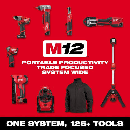 M12 12-Volt Lithium-Ion Cordless Electric Portable Inflator (Tool-Only)