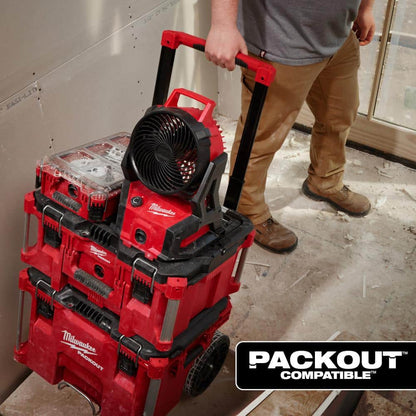 M18 18-Volt Lithium-Ion Brushless Cordless PACKOUT Jobsite Fan (Tool-Only)