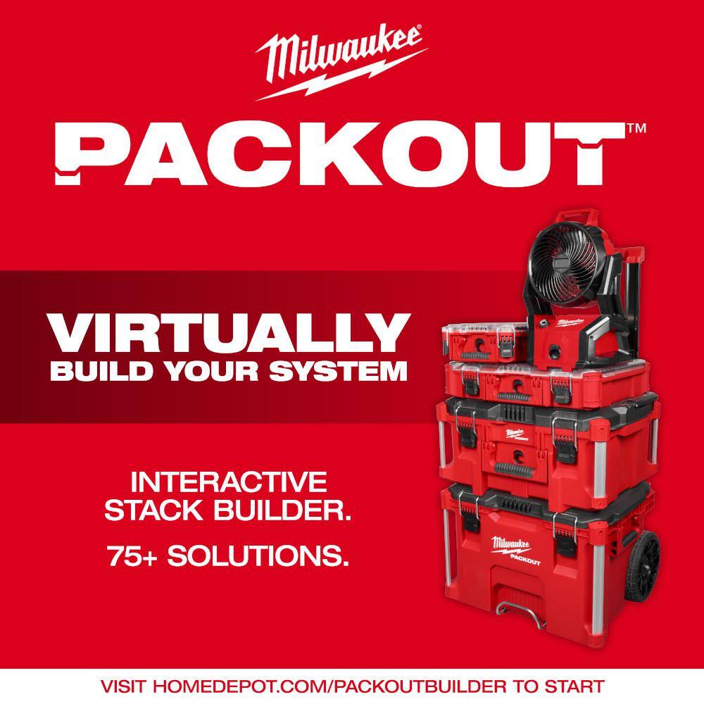 M18 18-Volt Lithium-Ion Brushless Cordless PACKOUT Jobsite Fan (Tool-Only)