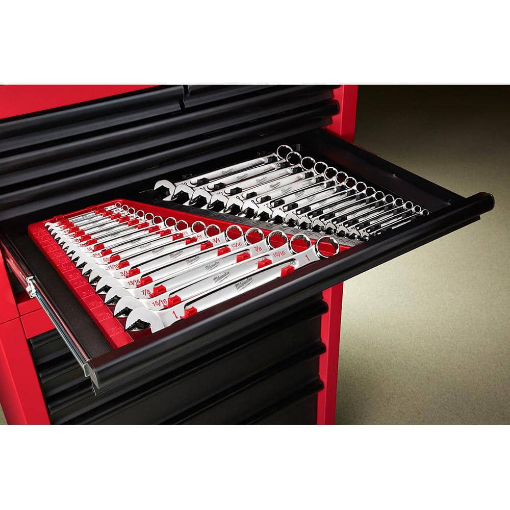 Combination SAE and Metric Wrench Mechanics Tool Set (30-Piece)