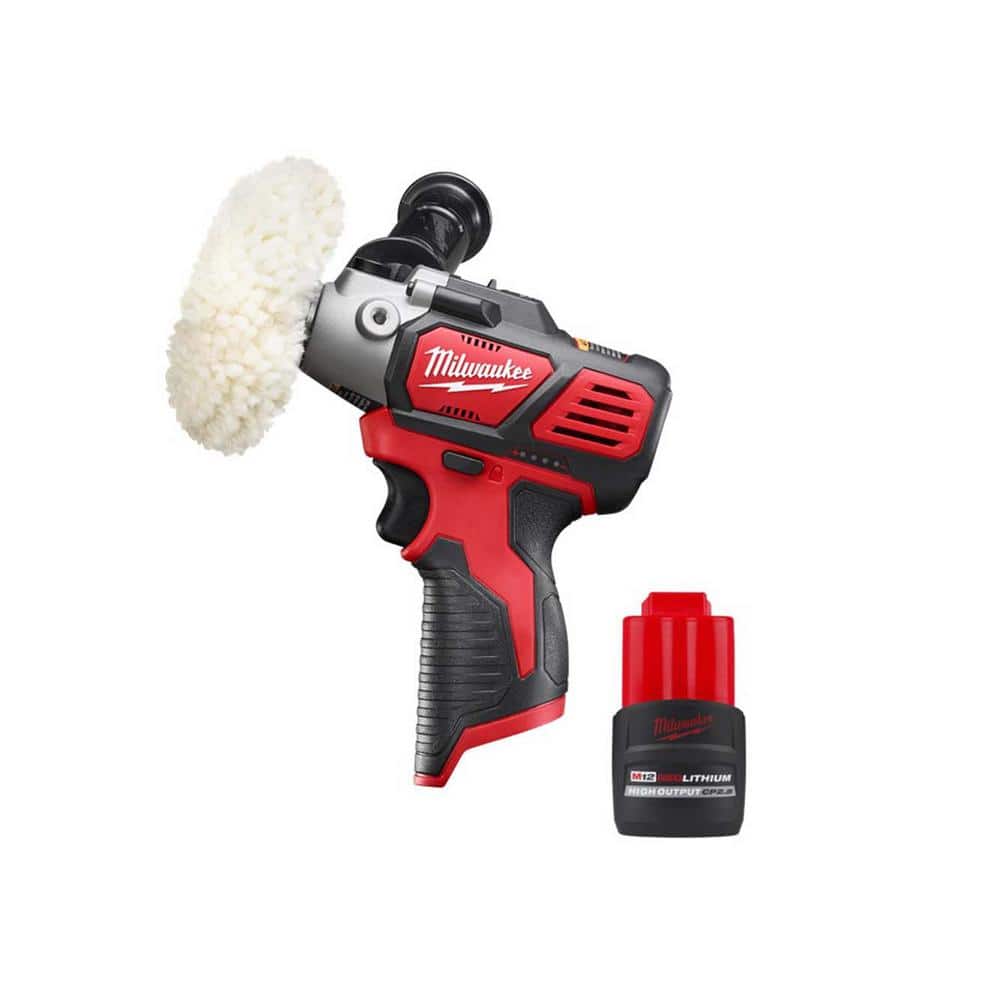M12 12-Volt Lithium-Ion Cordless Variable Speed Polisher/Sander w/M12 12V Lithium-Ion CP High Output 2.5 Ah Battery Pack