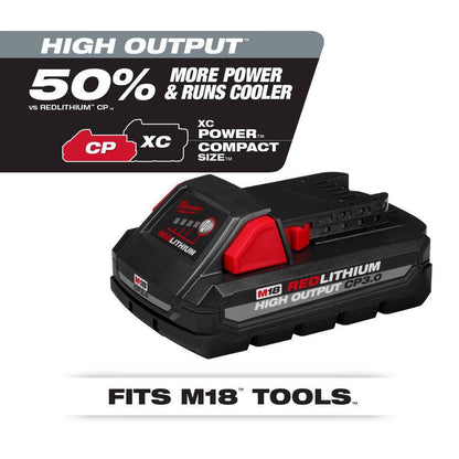 M18 18-Volt Lithium-Ion High Output 6.0 Ah and 3.0 Ah Battery (2-Pack)