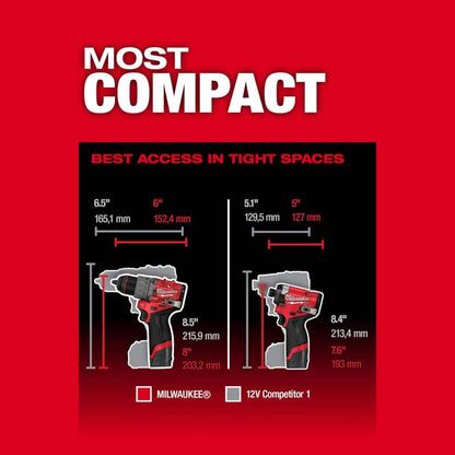 M12 FUEL 12-Volt Li-Ion Brushless Cordless Hammer Drill/Impact Driver Combo Kit (2-Tool) with Oscillating Multi-Tool