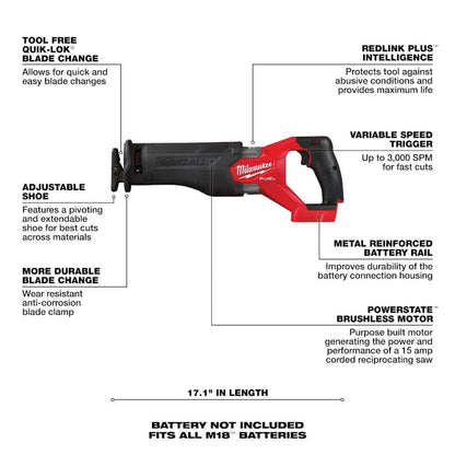 M18 FUEL 18V Lithium-Ion Brushless Cordless Combo Kit (5-Tool) with Two 5.0 Ah Batteries, 1 Charger 1 Tool Bag