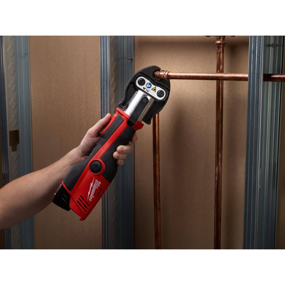 M12 12-Volt Lithium-Ion Force Logic Cordless Press Tool Kit with M12 Copper Tubing Cutter (3 Jaws Included)