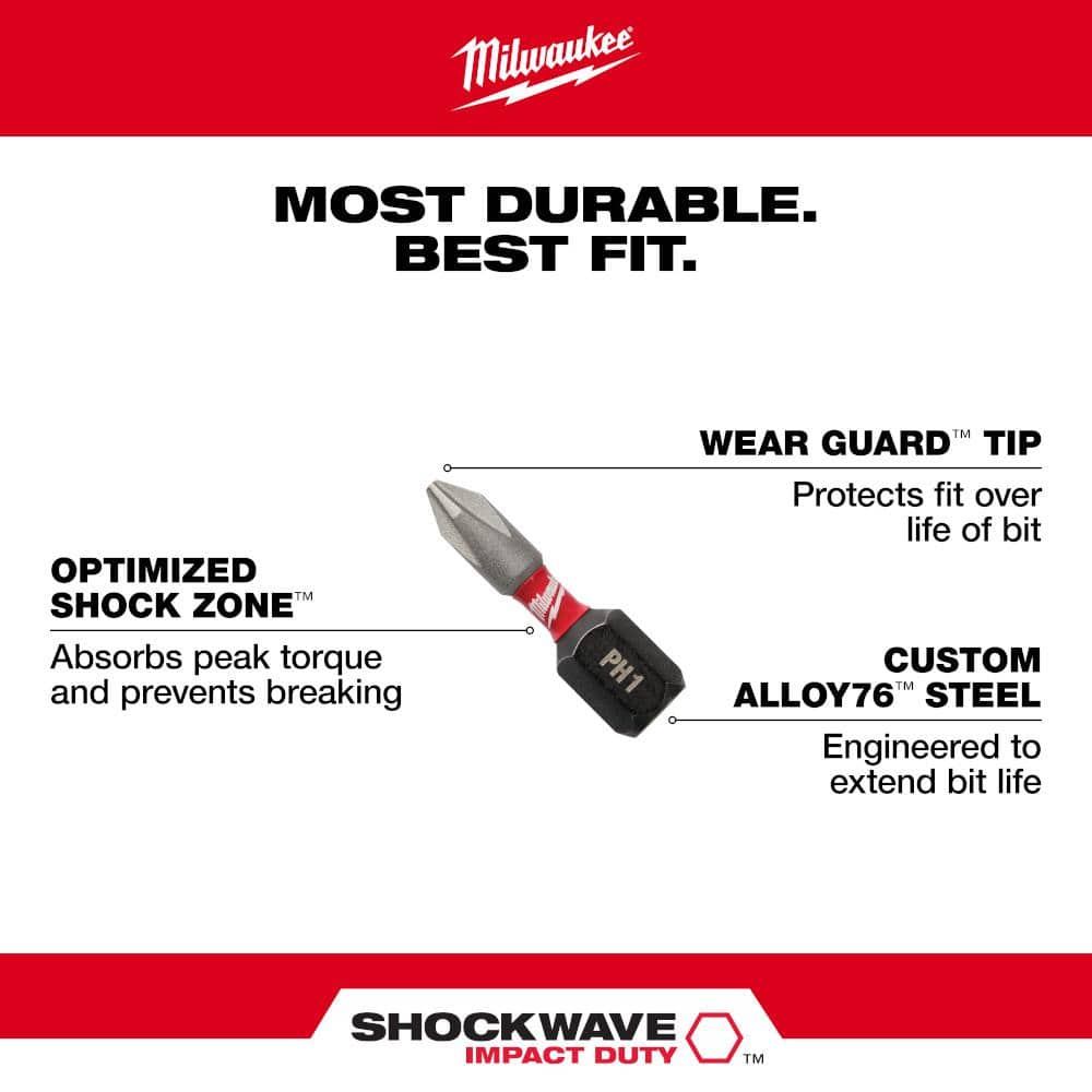 SHOCKWAVE Impact Duty Alloy Steel Driver Bit Set with PACKOUT Case (90-Piece)