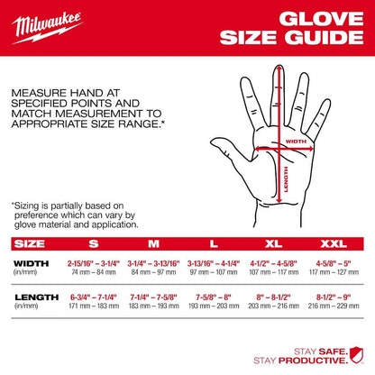 Large Red Nitrile Level 1 Cut Resistant Dipped Work Gloves