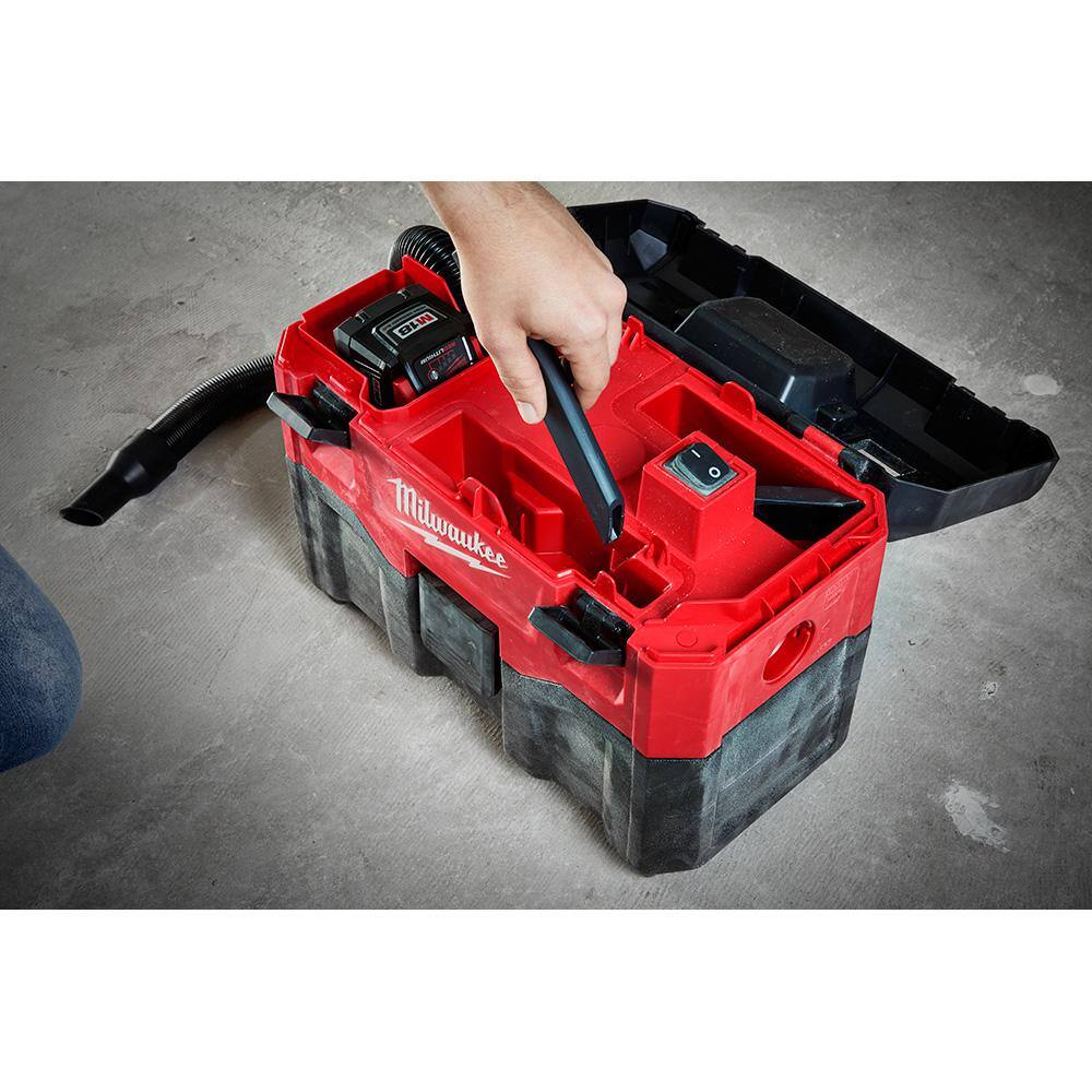 M18 18-Volt 2 Gal. Lithium-Ion Cordless Wet/Dry Vacuum w/One 5.0 Ah and One 2.0 Ah Battery and Charger